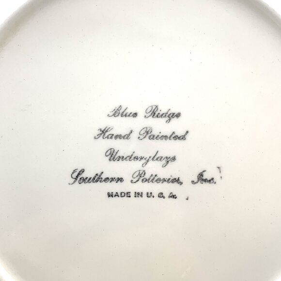 Blue Ridge 8.5" Plate Pears Country Fair Luncheon Southern Potteries Vintage USA - Picture 9 of 10